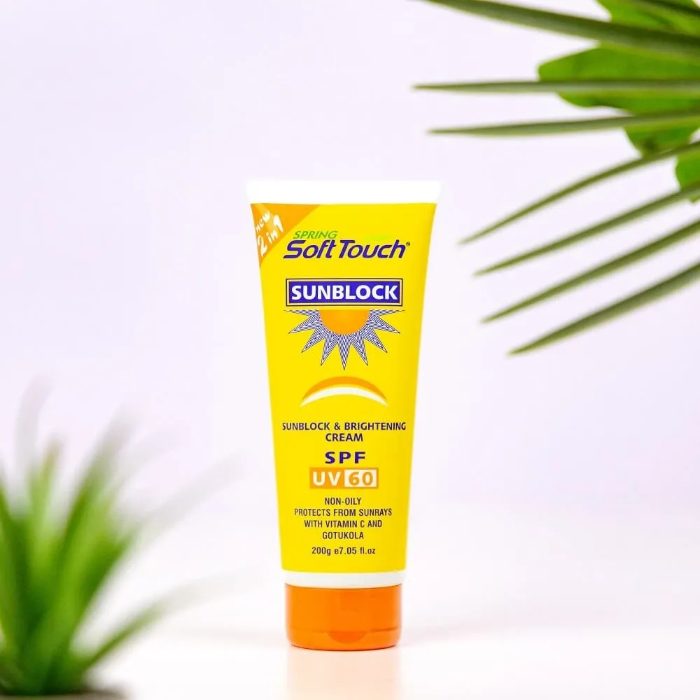 Sunblock & Brightening Cream 2-in-1 SPF UV 60 200 GM