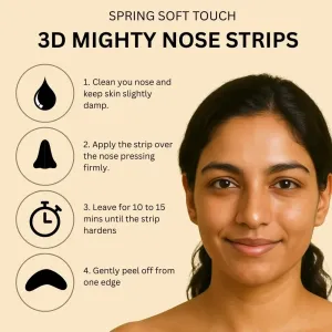 Spring SoftTouch 3D Mighty Nose Strips | 5 Strips